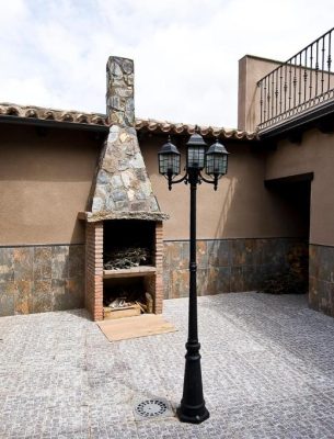 casa rural con barbacoa